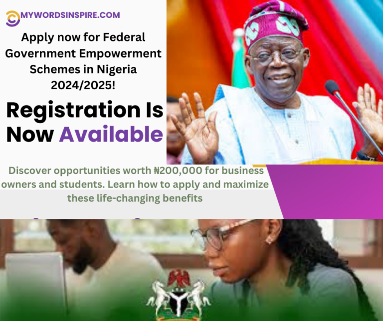 Apply now for Federal Government Empowerment Schemes in Nigeria 2024/2025!